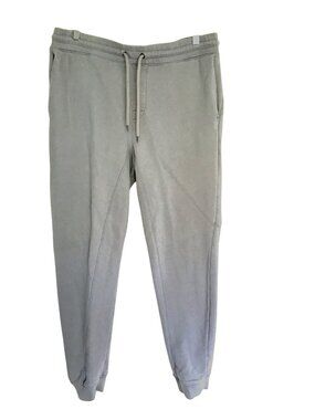 H&M - MENS GREY REGULAR FIT ELASTIC WAIST TAPPER LEG SWEATPANTS SIZE X-LARGE